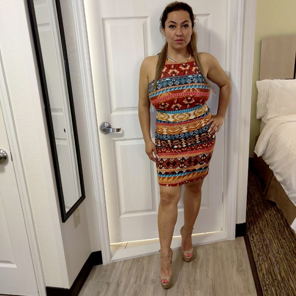 Aztec Bodycon Dress